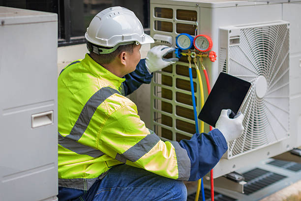 Professional Ductwork Repair technician working in Marcy, NY